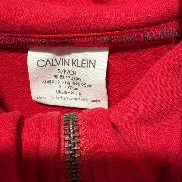 Calvin Klein Red Sweatshirt - Picture 4 of 5